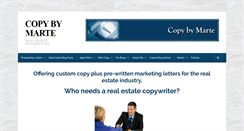 Desktop Screenshot of copybymarte.com