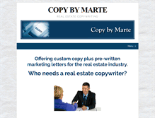 Tablet Screenshot of copybymarte.com